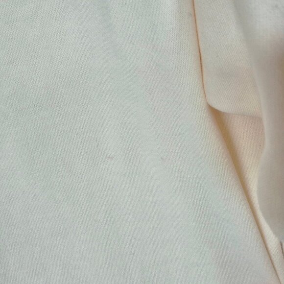 NWT Calvin Klein Jeans cream beige sweatshirt with gold sequin logo branding, M - Picture 6 of 7